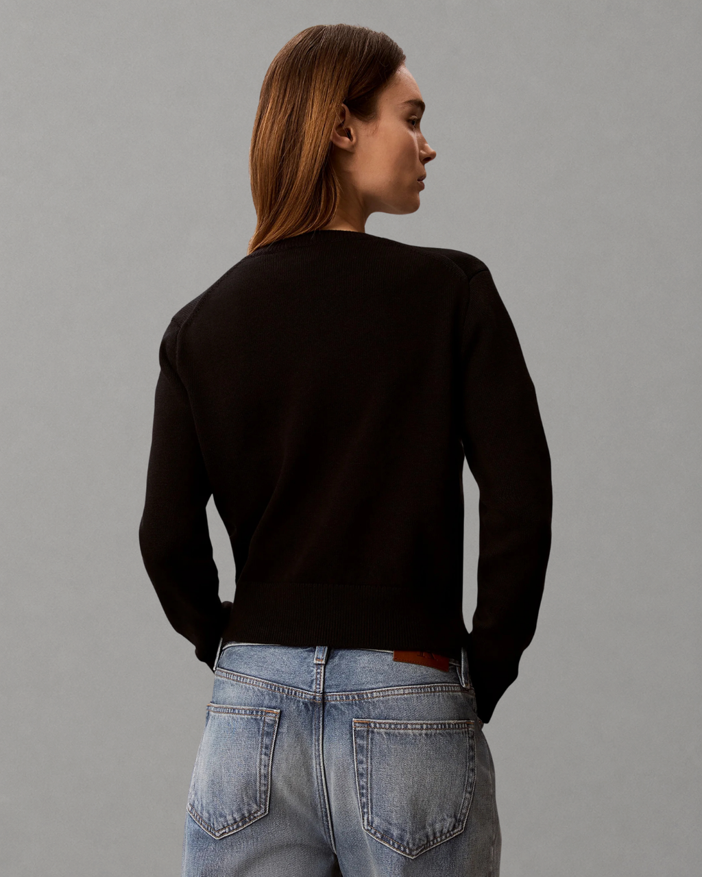 Calvin Klein Jeans - Logo Outline LS Top - Nero