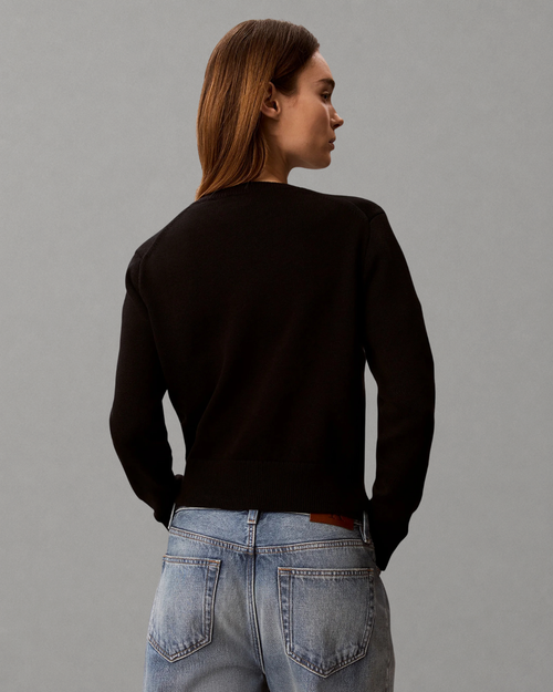 Calvin Klein Jeans - Logo Outline LS Top - Nero