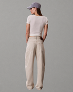 Calvin Klein Jeans - Relaxed Barrel Jean Marbled Bone - Marbled Bone