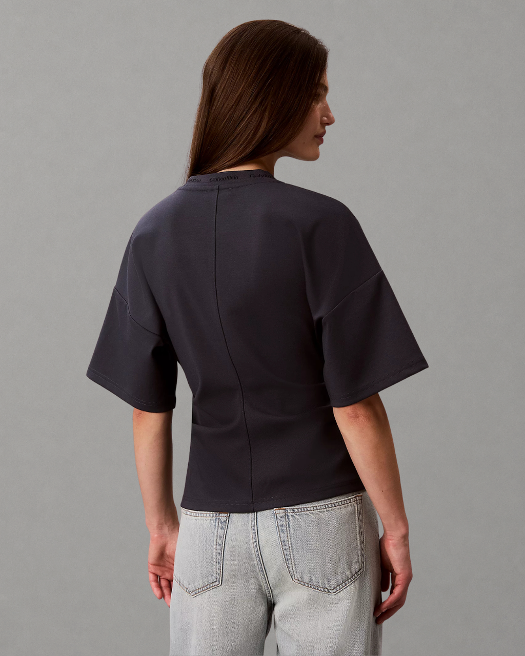 Calvin Klein Jeans - SS Logo Neck Detail Interlock TO- India Ink