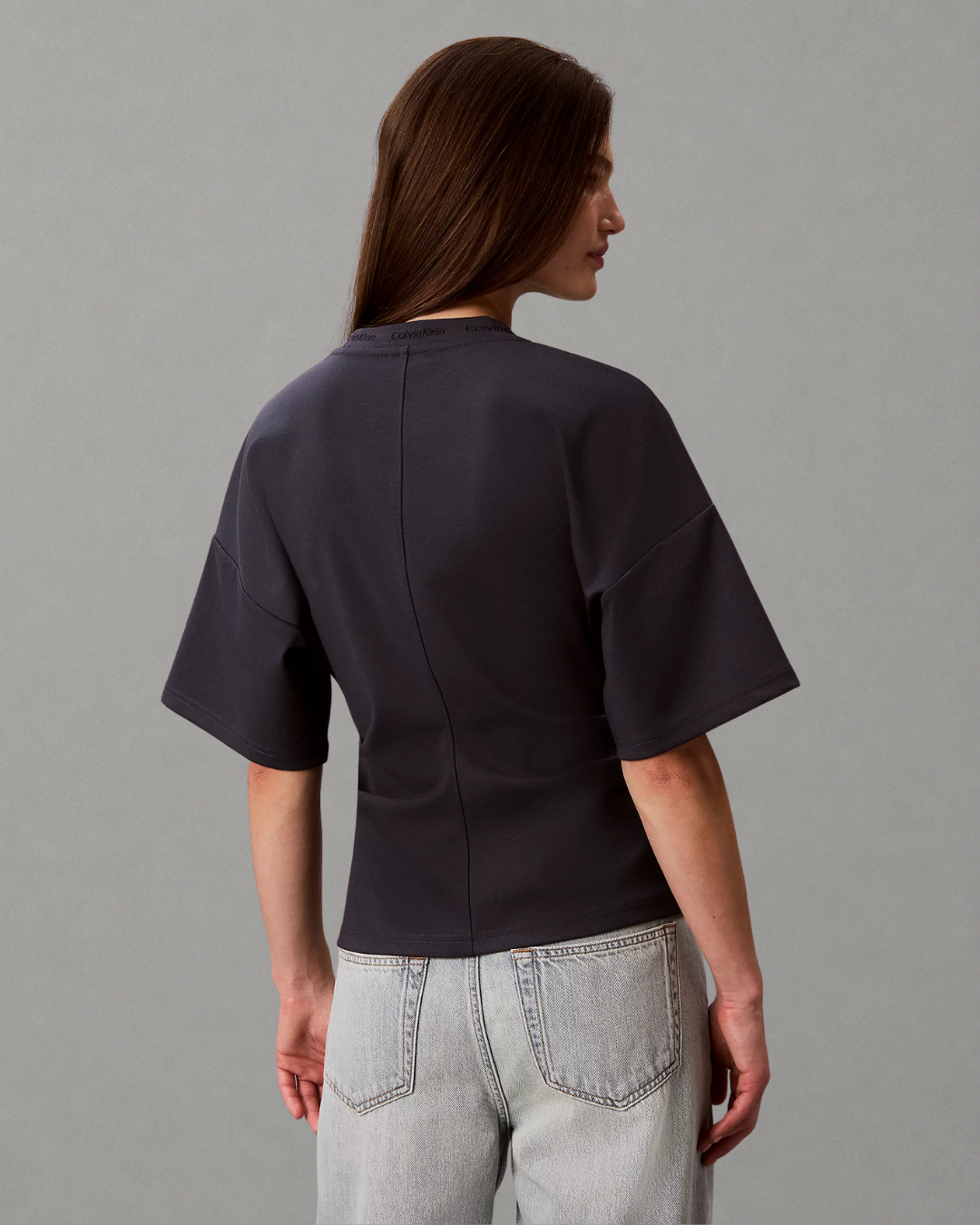Calvin Klein Jeans - SS Logo Neck Detail Interlock TO- India Ink