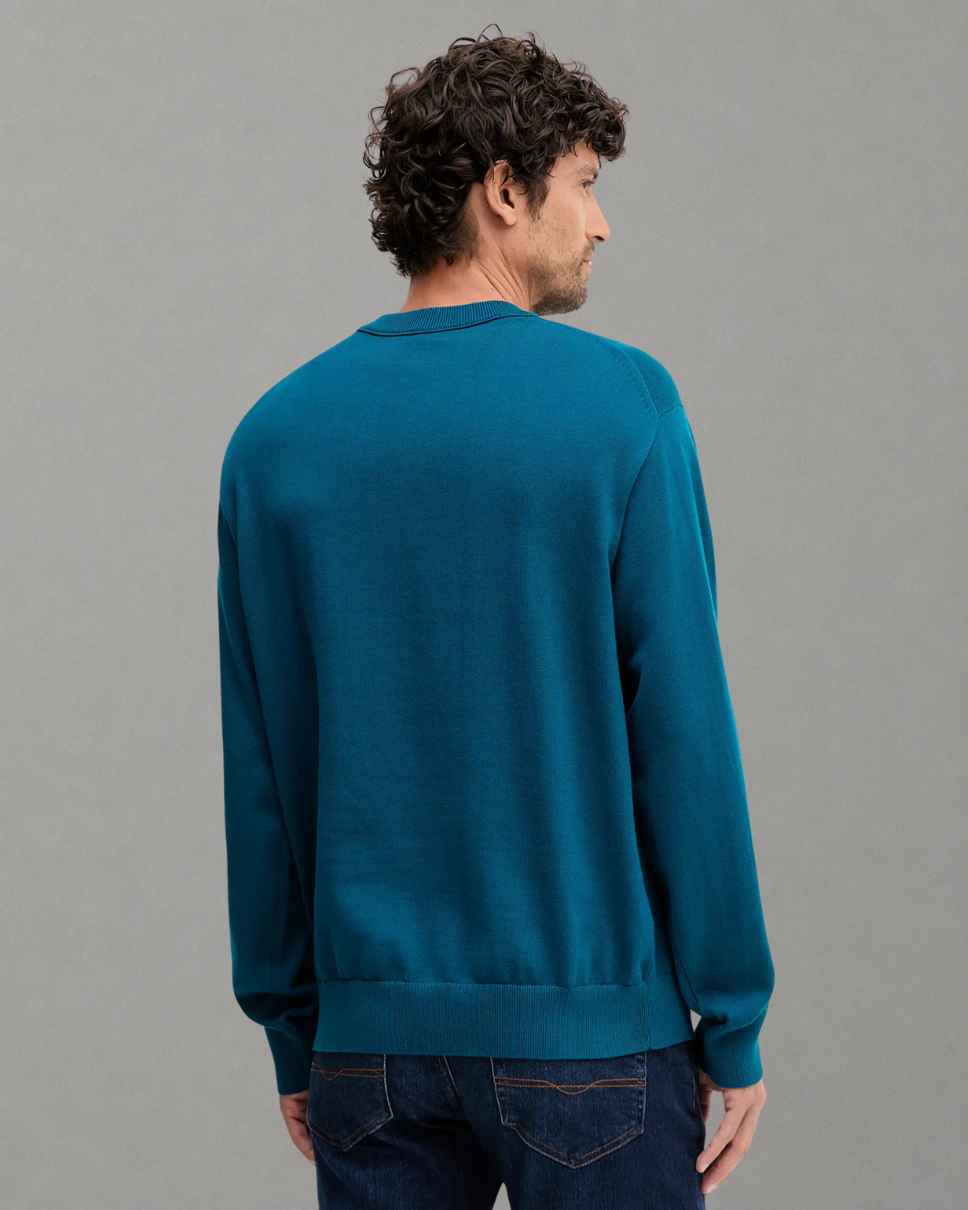 Calvin Klein Jeans - EU LS Cotton Relaxed Crewnk Sweater - Tahoe Green