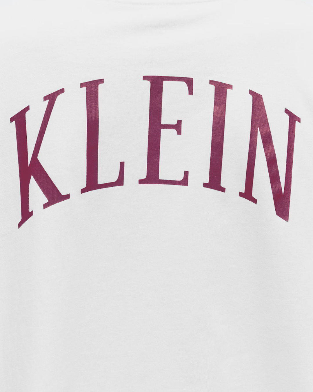 Calvin Klein Jeans - SS Boxy Cropped Back Varsity Logo - Bianco