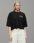 Calvin Klein Jeans - SS Boxy Cropped Back Varsity Logo - Nero