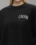 Calvin Klein Jeans - SS Boxy Cropped Back Varsity Logo - Nero