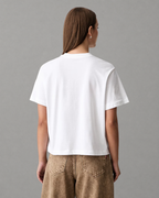 Calvin Klein Jeans - SS Boxy Hand Drawn Monologo Tee - Bianco