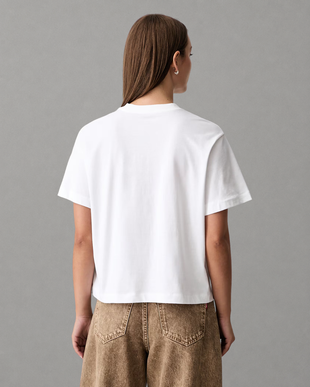 Calvin Klein Jeans - SS Boxy Hand Drawn Monologo Tee - Bianco