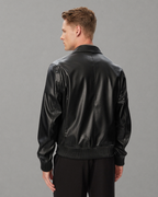 Calvin Klein Jeans - LS Faux Leather Bomber Jkt - Nero