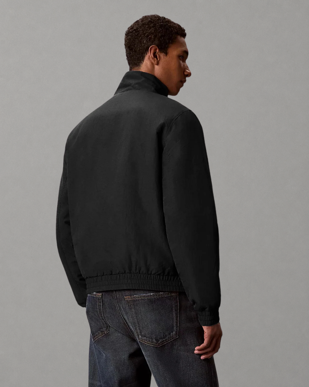 Calvin Klein Jeans - LS Padded Nylon Harrington Jacket - Nero