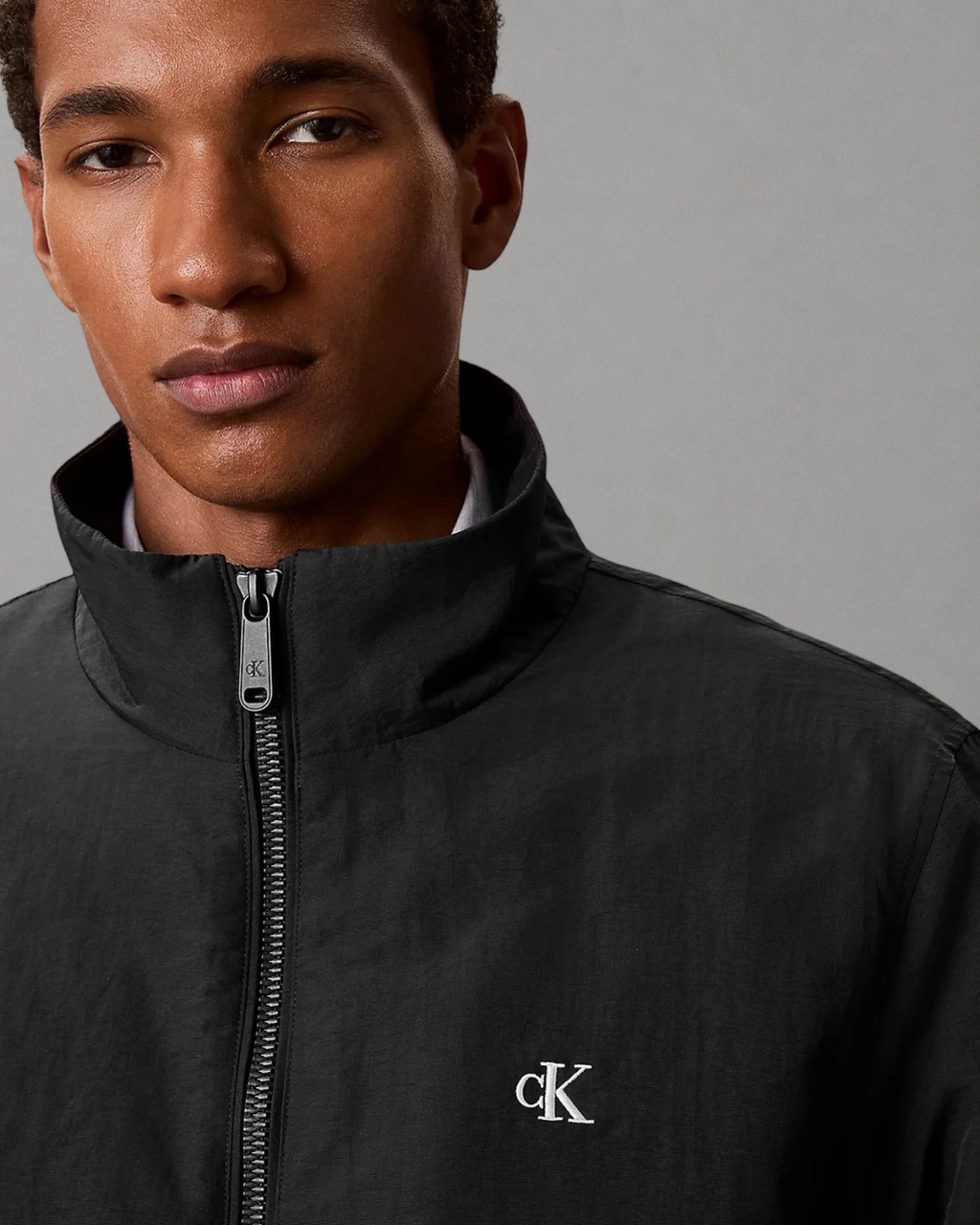 Calvin Klein Jeans - LS Padded Nylon Harrington Jacket - Nero