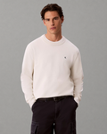 Calvin Klein Jeans - LS EU Classic Cotton Crewneck Sweater 12GG - Tofu