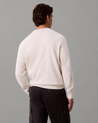 Calvin Klein Jeans - LS EU Classic Cotton Crewneck Sweater 12GG - Tofu