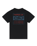 Propaganda - T-Shirt M/M Label Bicolor - Nero