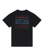Propaganda - T-Shirt M/M Label Bicolor - Nero
