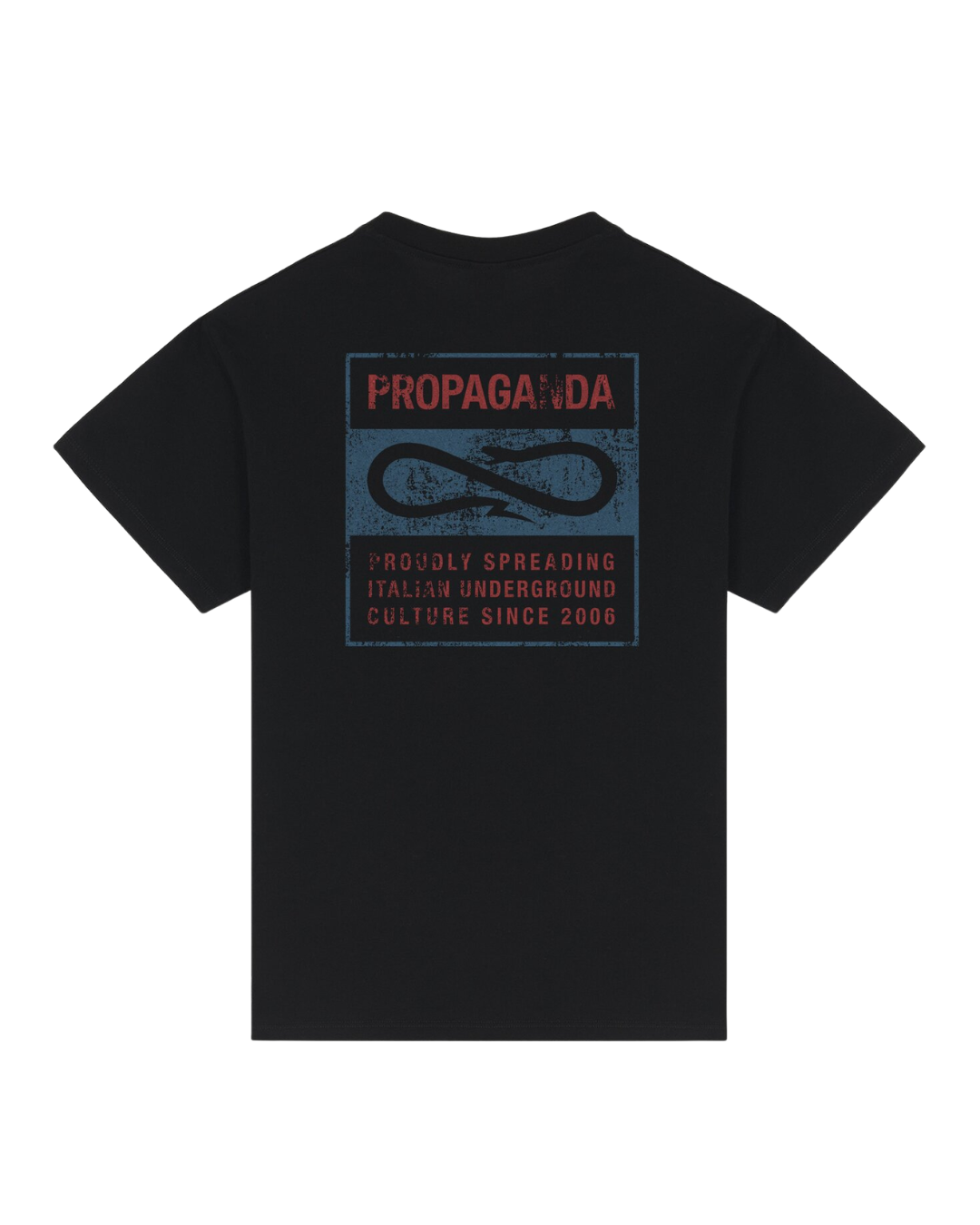 Propaganda - T-Shirt M/M Label Bicolor - Nero