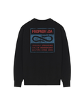 Propaganda - Crewneck Label Bicolor - Nero