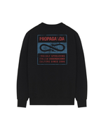 Propaganda - Crewneck Label Bicolor - Nero