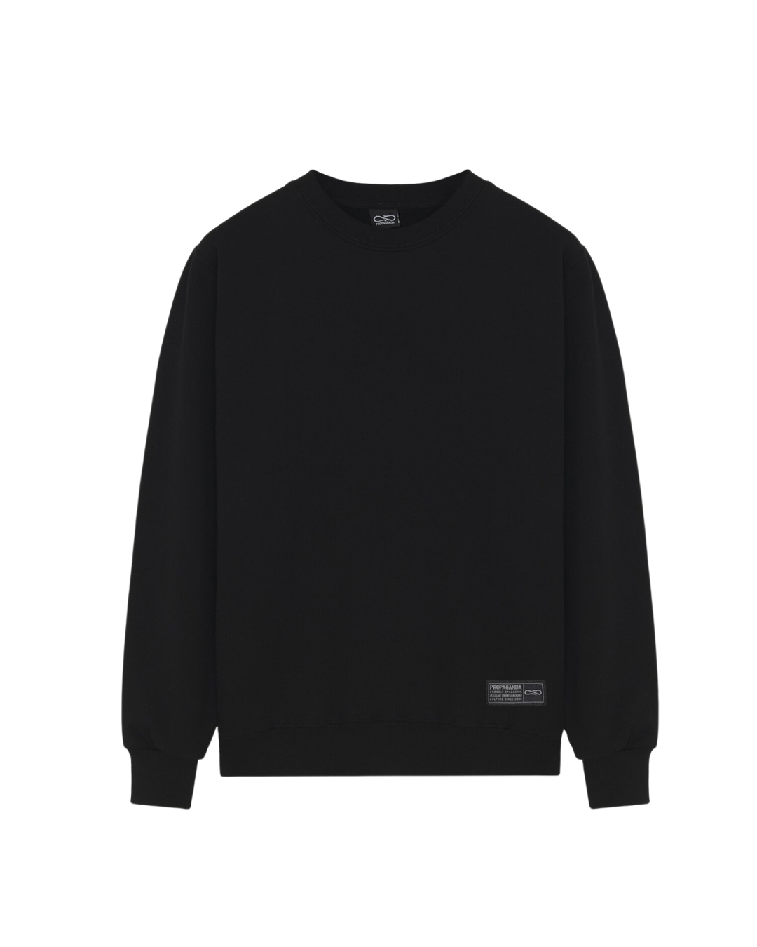 Propaganda - Crewneck Label Bicolor - Nero