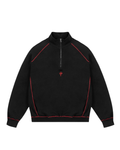 Propaganda - Half Zip Crewneck Capital - Nero