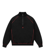Propaganda - Half Zip Crewneck Capital - Nero