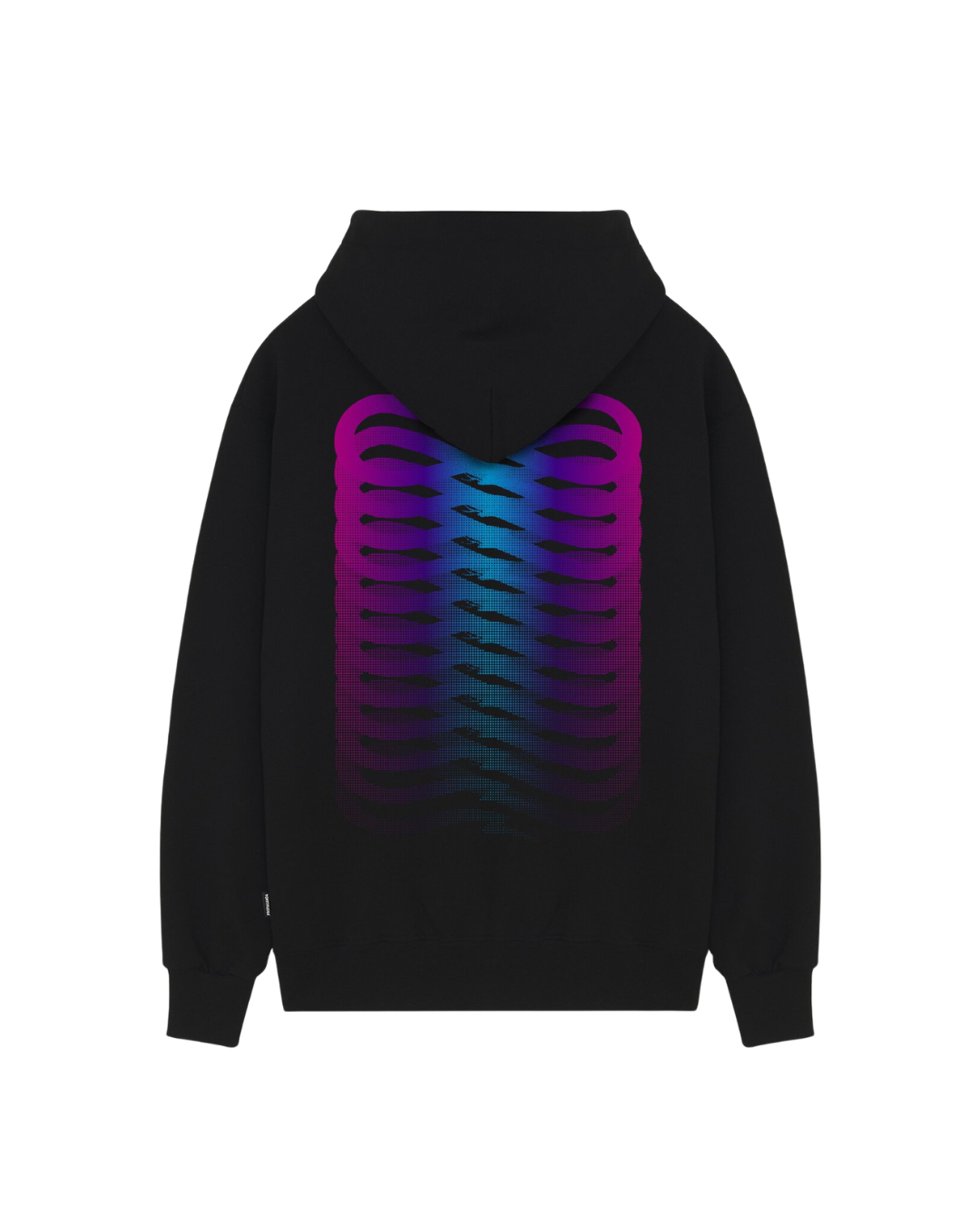 Propaganda - Hoodie Ribs Gradient - Nero