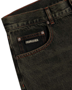 Propaganda - Denim Pant Box Logo - Overdyed Green
