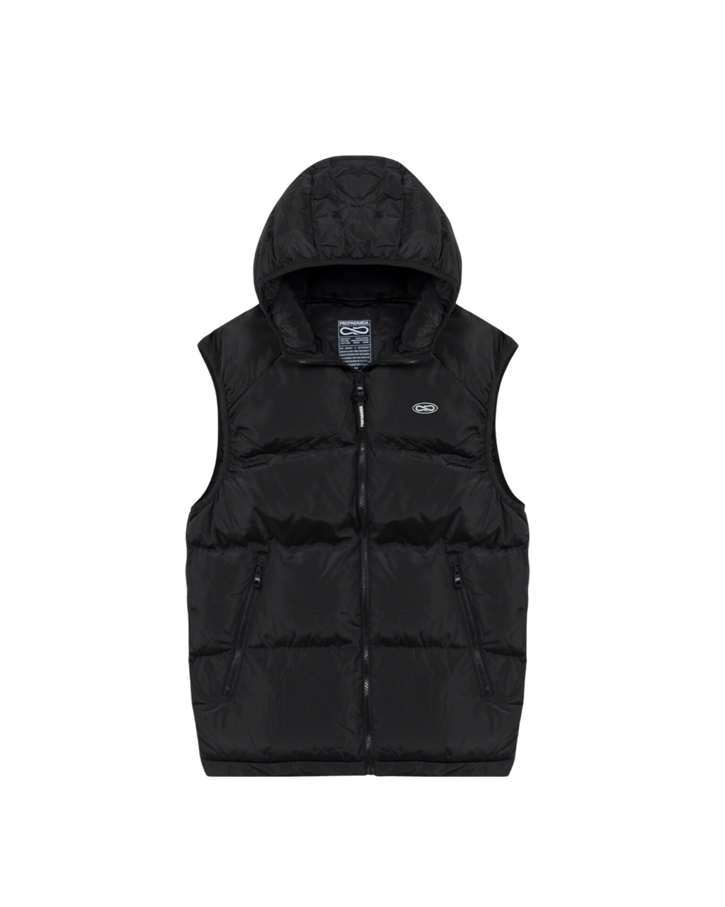 Propaganda - Puffer Vest Logo Atom - Nero