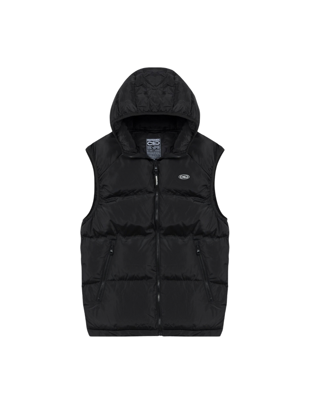 Propaganda - Puffer Vest Logo Atom - Nero