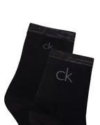 Calvin Klein - 701229680 CK Women Short Sock 2P Shiny Logo - 001