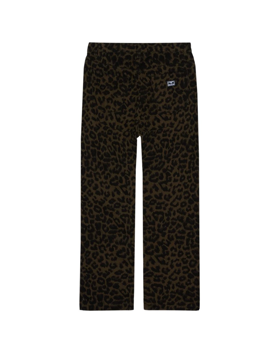 Obey - Studded Boxcar Straight Leg Denim - Dark Leopard