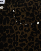 Obey - Studded Boxcar Straight Leg Denim - Dark Leopard