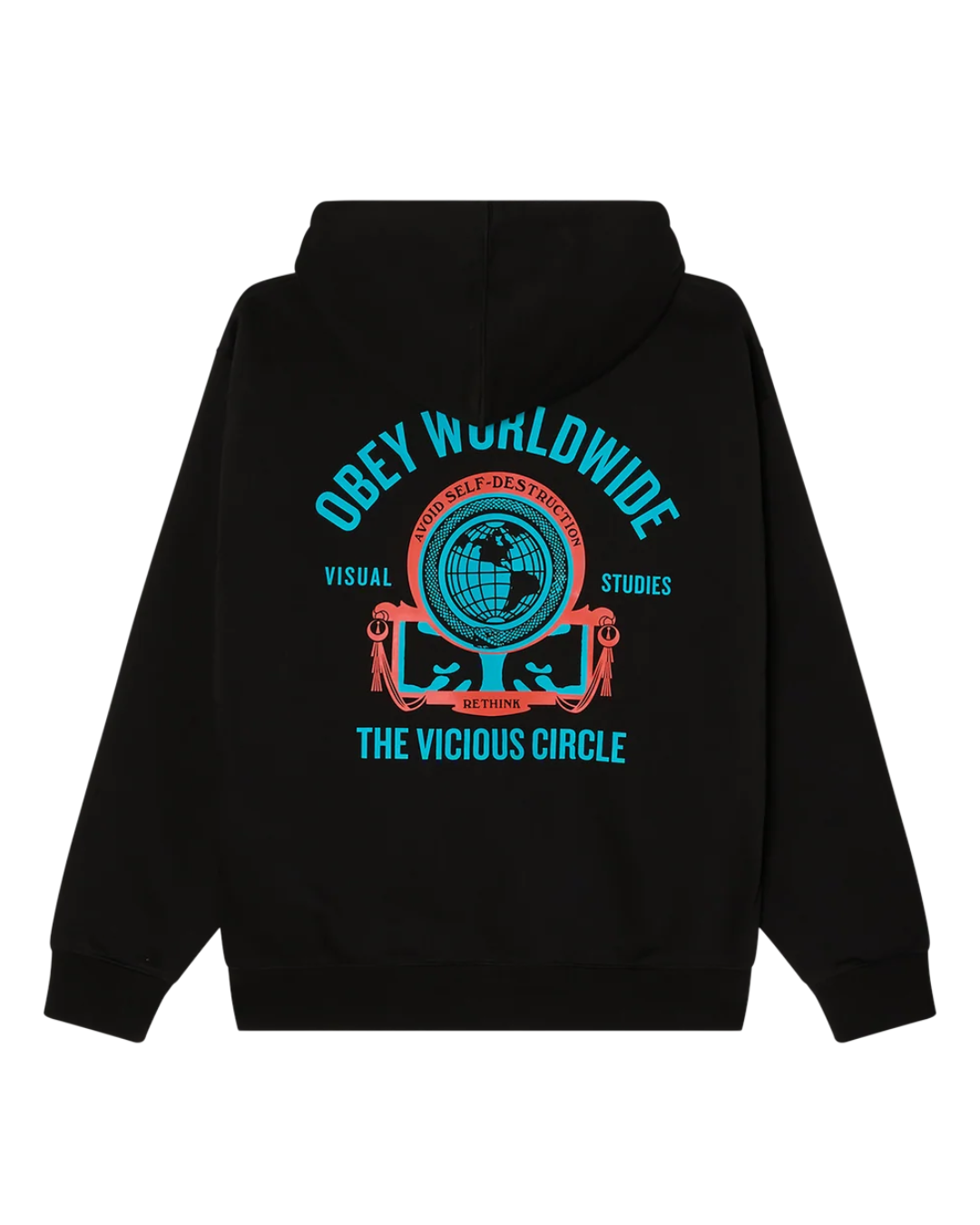Obey - Obey Vicious Circle Hood Fleece - Nero