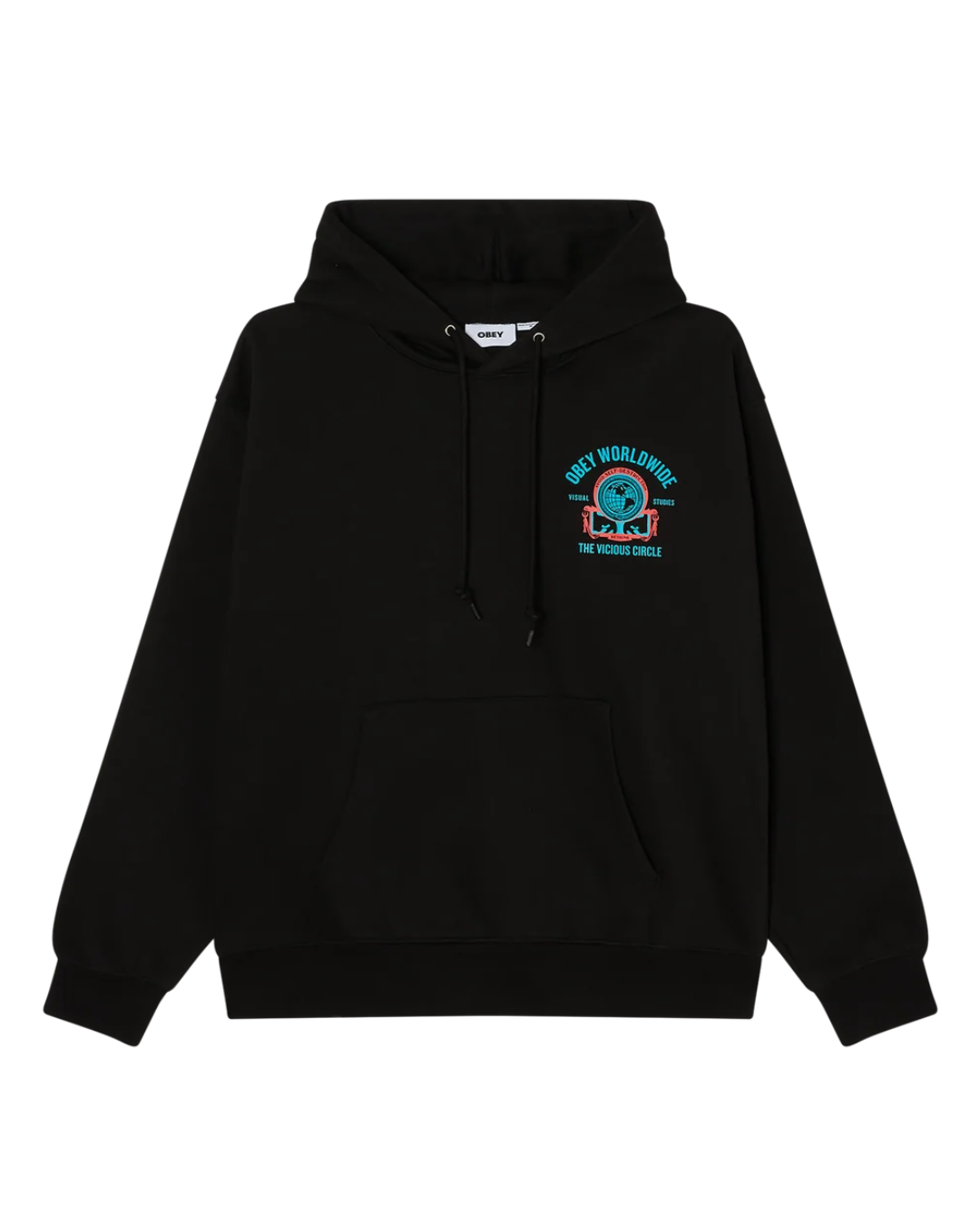 Obey - Obey Vicious Circle Hood Fleece - Nero