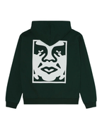 Obey - Bold Icon Extra Heavy Hood Fleece - Green Gables