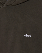 Obey - Lowercase Pigment Hood Fleece - Pigment Black Olive