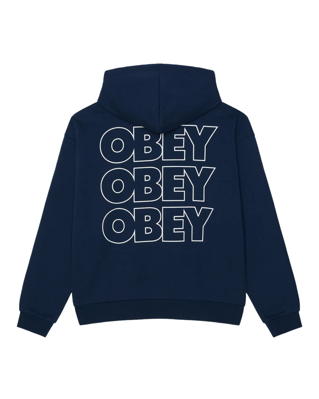 Obey - Treble Extra Heavy Hood Fleece - Pigment Blue