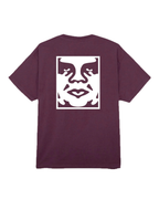 Obey - Obey Bold Icon Face Tee - Pigment Plum Perfect