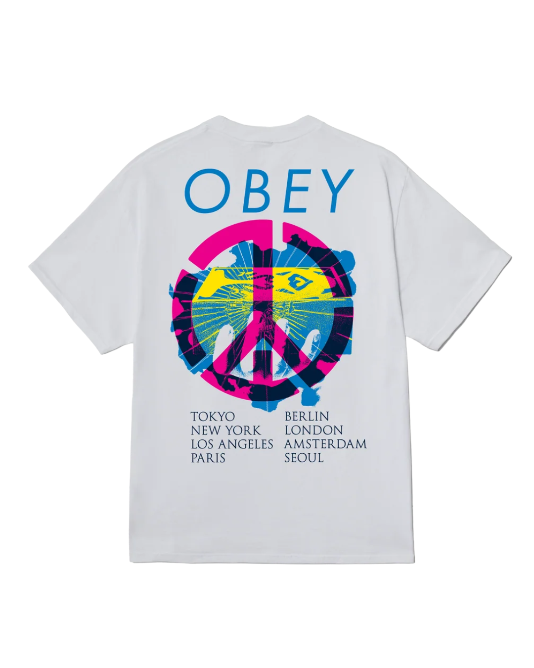 Obey - Peace Brick Tee - Bianco