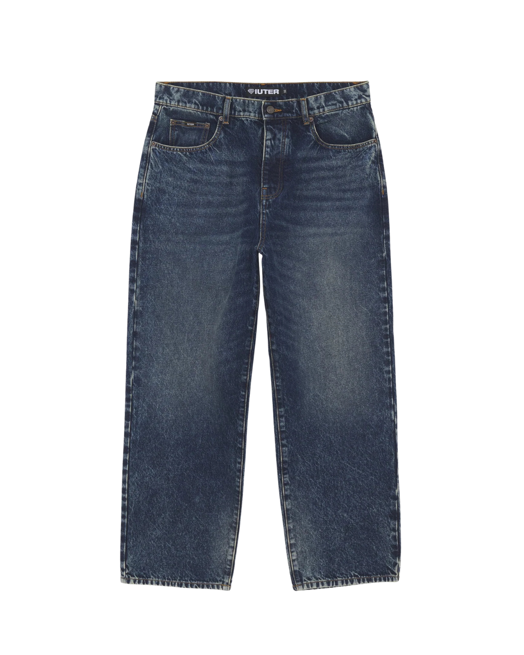 Iuter - Baggy Denim Pants - Darkblue