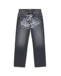 Iuter - Damage Loose Denim Pants - Charcoal