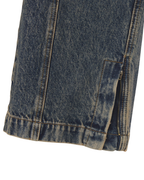 Iuter - Grid Zipped Denim Pants - Yellowfade