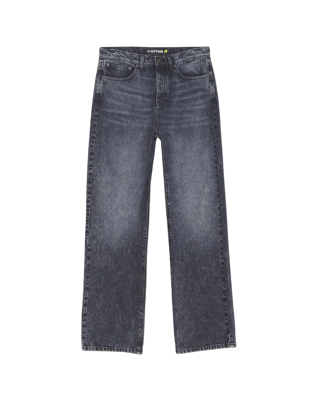 Iuter - Loose Denim Pants - Blacktr
