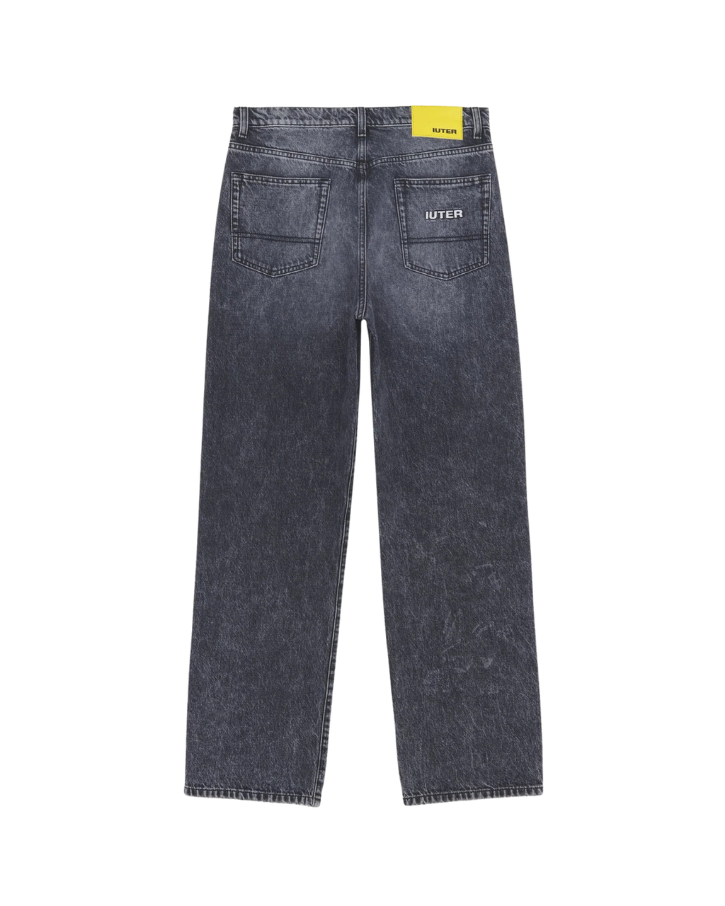 Iuter - Loose Denim Pants - Blacktr
