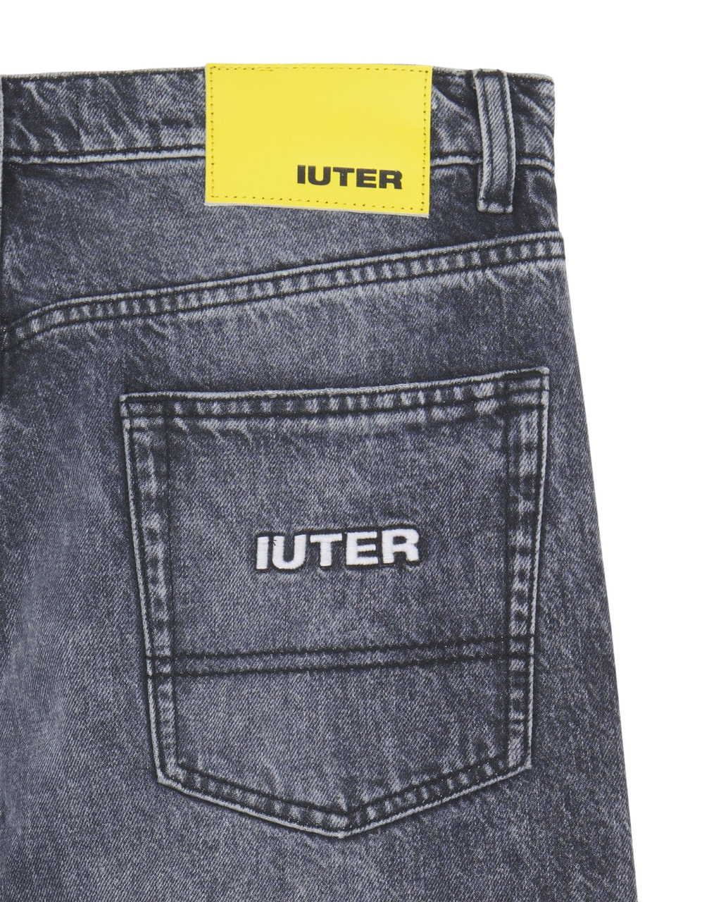 Iuter - Loose Denim Pants - Blacktr