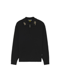 Iuter - Courage Half Zip Knit Polo - Nero