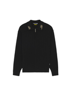 Iuter - Courage Half Zip Knit Polo - Nero