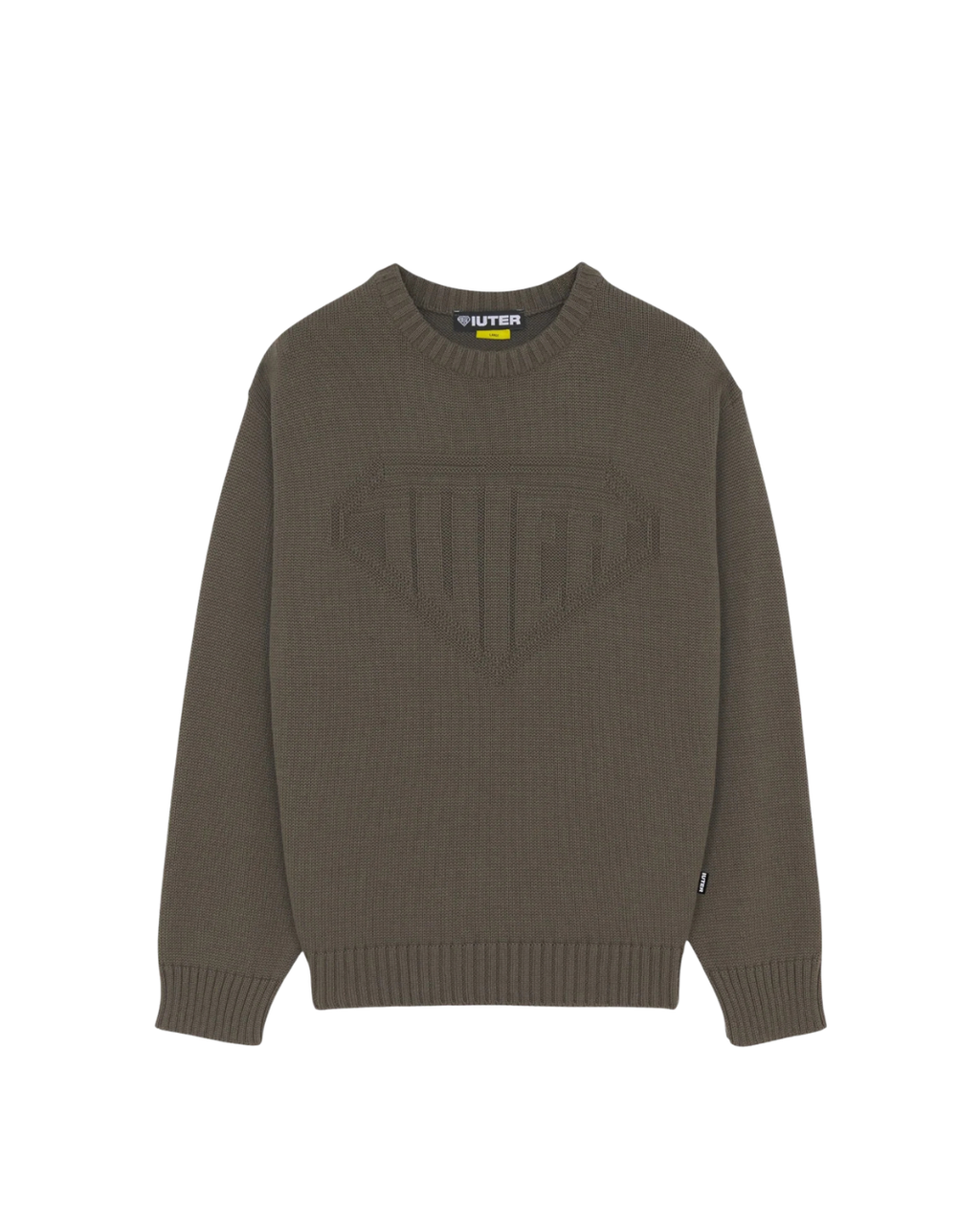 Iuter - Link Logo Knit Sweater - Brown