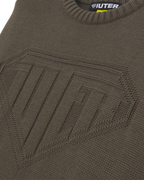 Iuter - Link Logo Knit Sweater - Brown