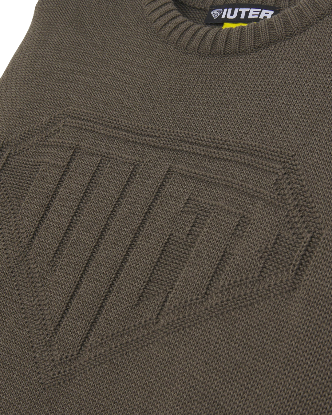 Iuter - Link Logo Knit Sweater - Brown