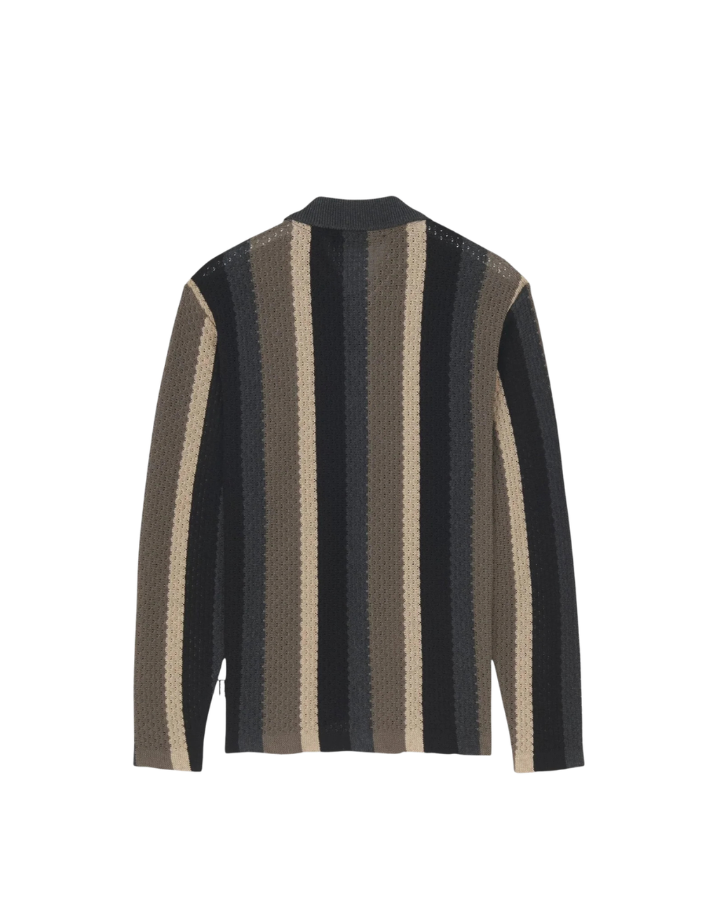 Iuter - Striped Knit L/S Shirt - Nero